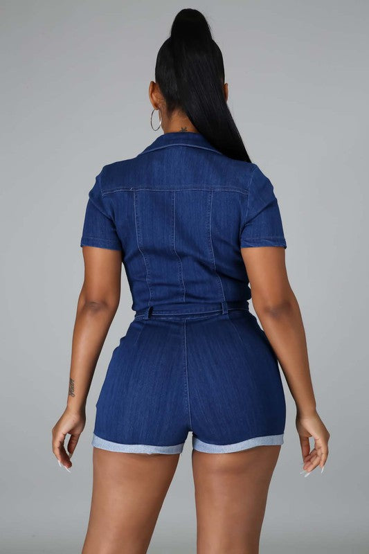 Navy Sexy Summer Romper king-general-store-5710.myshopify.com