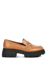 Oklyn Horsebit Emblesihed Chunky Platform Loafers king-general-store-5710.myshopify.com