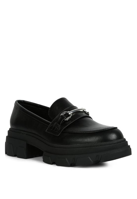 Oklyn Horsebit Emblesihed Chunky Platform Loafers king-general-store-5710.myshopify.com