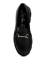 Oklyn Horsebit Emblesihed Chunky Platform Loafers king-general-store-5710.myshopify.com