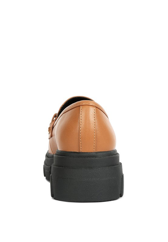 Oklyn Horsebit Emblesihed Chunky Platform Loafers king-general-store-5710.myshopify.com