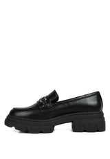 Oklyn Horsebit Emblesihed Chunky Platform Loafers king-general-store-5710.myshopify.com