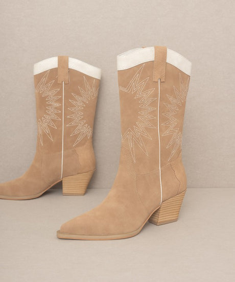 OASIS SOCIETY Halle - Paneled Cowboy Boots king-general-store-5710.myshopify.com