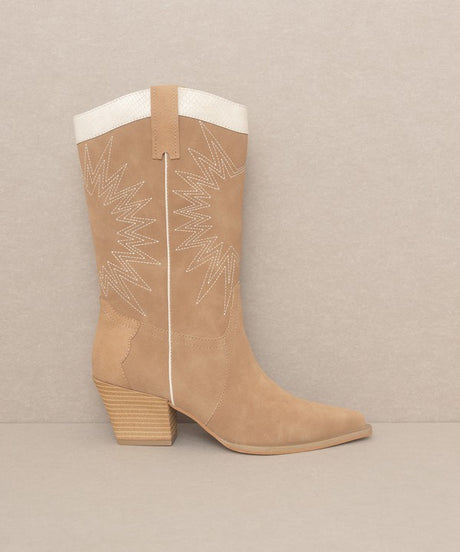 OASIS SOCIETY Halle - Paneled Cowboy Boots king-general-store-5710.myshopify.com