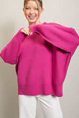 Long Sleeve Ribbed Sweater king-general-store-5710.myshopify.com