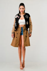 Athina Black Queen Letterman Jacket king-general-store-5710.myshopify.com