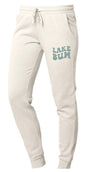 Lake Bum Embroidered Cream Joggers Sweatpants king-general-store-5710.myshopify.com