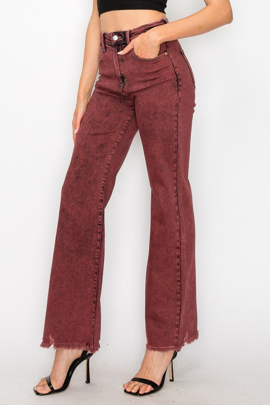 Plus Size - High Rise Flared Leg Jeans king-general-store-5710.myshopify.com