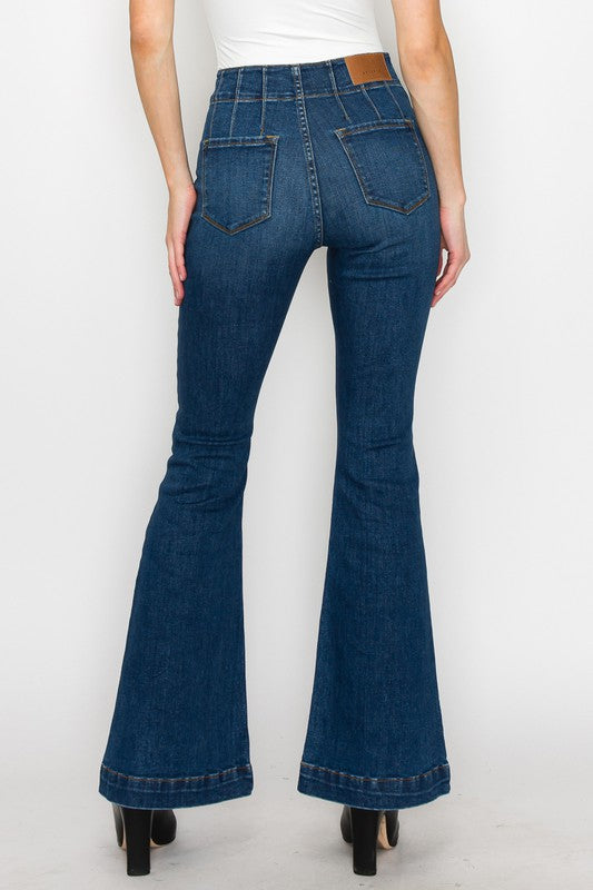 Plus High Rise Modern Flare Jeans king-general-store-5710.myshopify.com