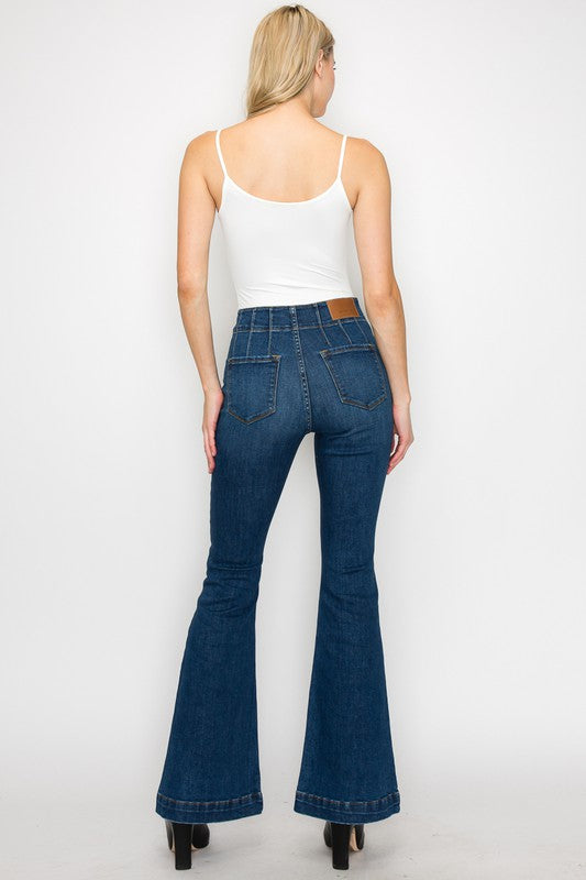 Plus High Rise Modern Flare Jeans king-general-store-5710.myshopify.com