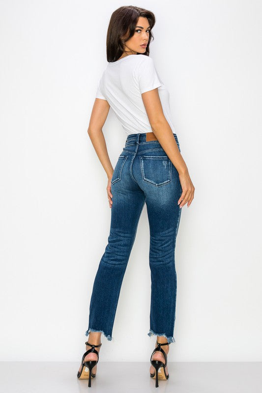 Plus High Rise Double Waistband Jeans king-general-store-5710.myshopify.com