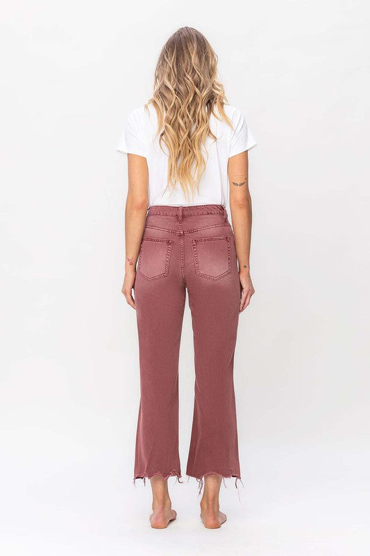 90's Vintage High Rise Crop Flare Jeans king-general-store-5710.myshopify.com