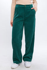 Soft Textured Corduroy Trouser Pants