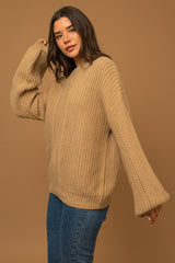 Balloon Sleeve Braid Sweater king-general-store-5710.myshopify.com