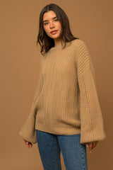 Balloon Sleeve Braid Sweater king-general-store-5710.myshopify.com