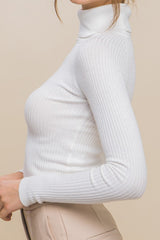 Turtleneck Ribbed Knit Sweater Top king-general-store-5710.myshopify.com