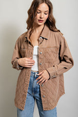 Quilted Button Down Jacket king-general-store-5710.myshopify.com