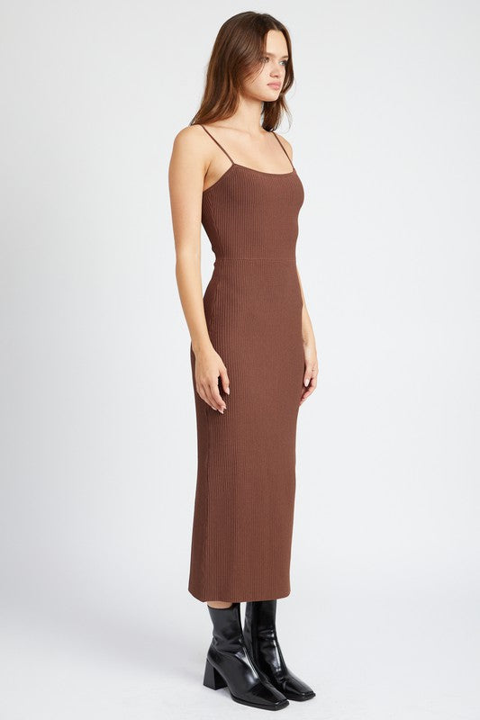 RIB KNIT MAXI DRESS king-general-store-5710.myshopify.com