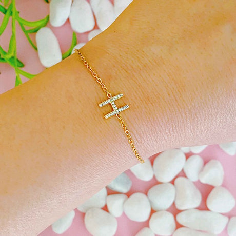 Dainty Sparkle Initial Bracelet king-general-store-5710.myshopify.com