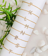 Dainty Sparkle Initial Bracelet king-general-store-5710.myshopify.com