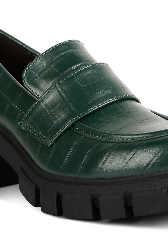 Benz Chunky Block Heel Loafers king-general-store-5710.myshopify.com