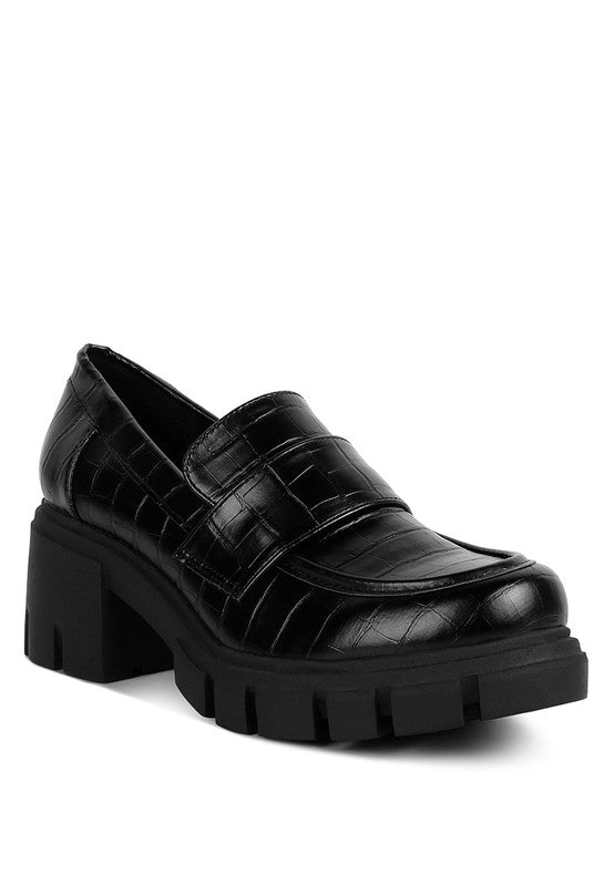 Benz Chunky Block Heel Loafers king-general-store-5710.myshopify.com