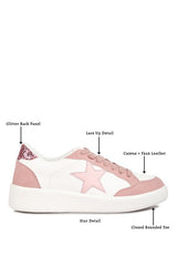 Perry Glitter Detail Star Sneakers king-general-store-5710.myshopify.com