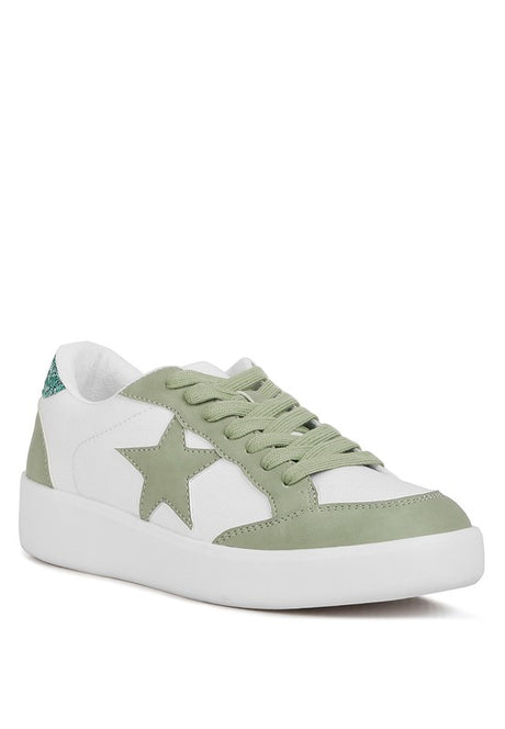Perry Glitter Detail Star Sneakers king-general-store-5710.myshopify.com