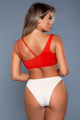 Strappy Asymmetrical Aubrey Bikini Swimsuit