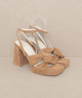 OASIS SOCIETY Zoey - Knotted Band Platform Heels king-general-store-5710.myshopify.com