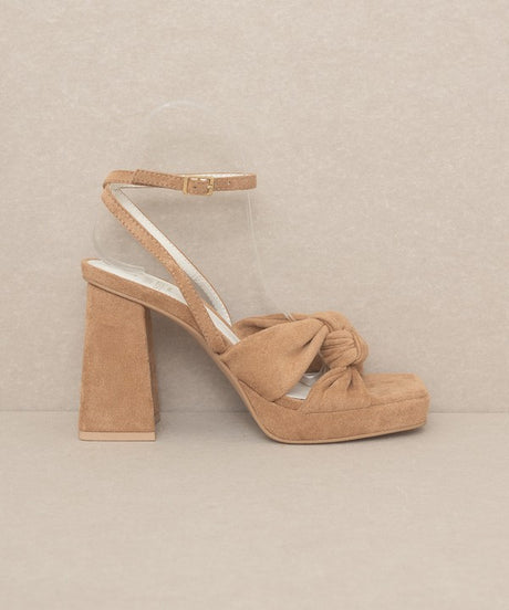 OASIS SOCIETY Zoey - Knotted Band Platform Heels king-general-store-5710.myshopify.com