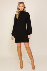 Black Long Sleeve Sweater Dress king-general-store-5710.myshopify.com