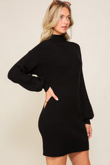 Black Long Sleeve Sweater Dress king-general-store-5710.myshopify.com