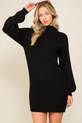 Black Long Sleeve Sweater Dress king-general-store-5710.myshopify.com