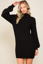 Black Long Sleeve Sweater Dress king-general-store-5710.myshopify.com