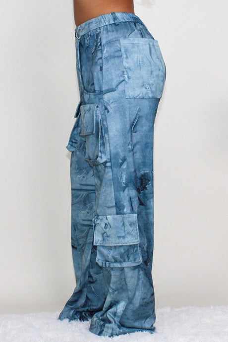 ATHINA TIE DYE PRINT CARGO CASUAL PANTS king-general-store-5710.myshopify.com