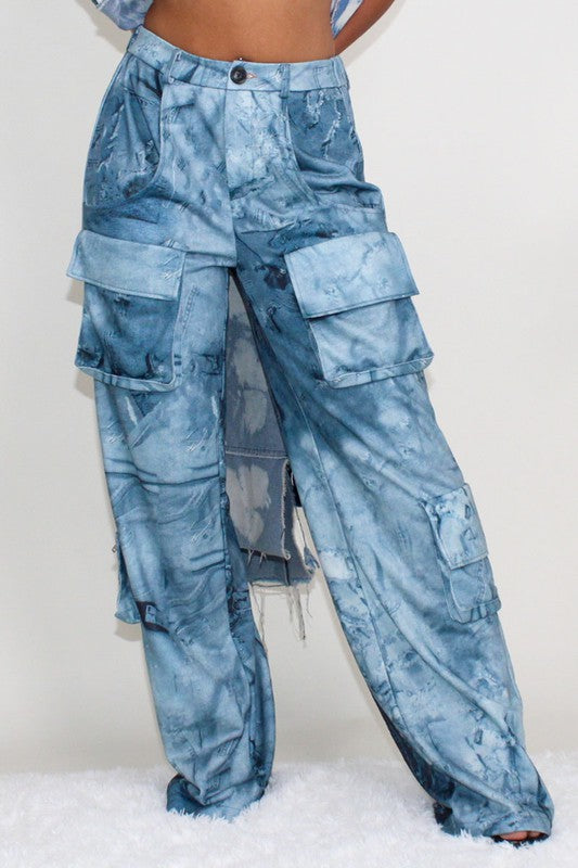 ATHINA TIE DYE PRINT CARGO CASUAL PANTS king-general-store-5710.myshopify.com