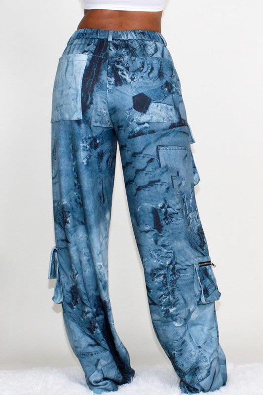 ATHINA TIE DYE PRINT CARGO CASUAL PANTS king-general-store-5710.myshopify.com