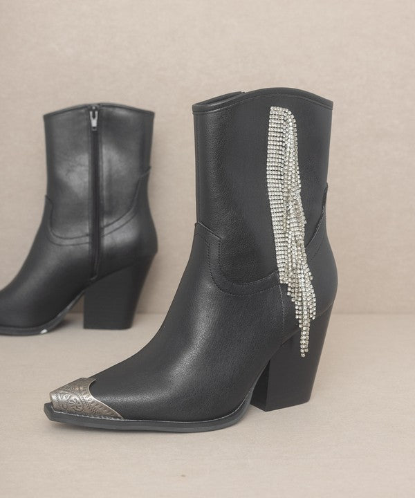 OASIS SOCIETY Kai - Rhinestone Fringe Boots king-general-store-5710.myshopify.com