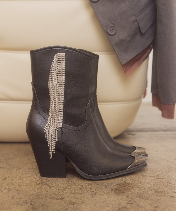 OASIS SOCIETY Kai - Rhinestone Fringe Boots king-general-store-5710.myshopify.com