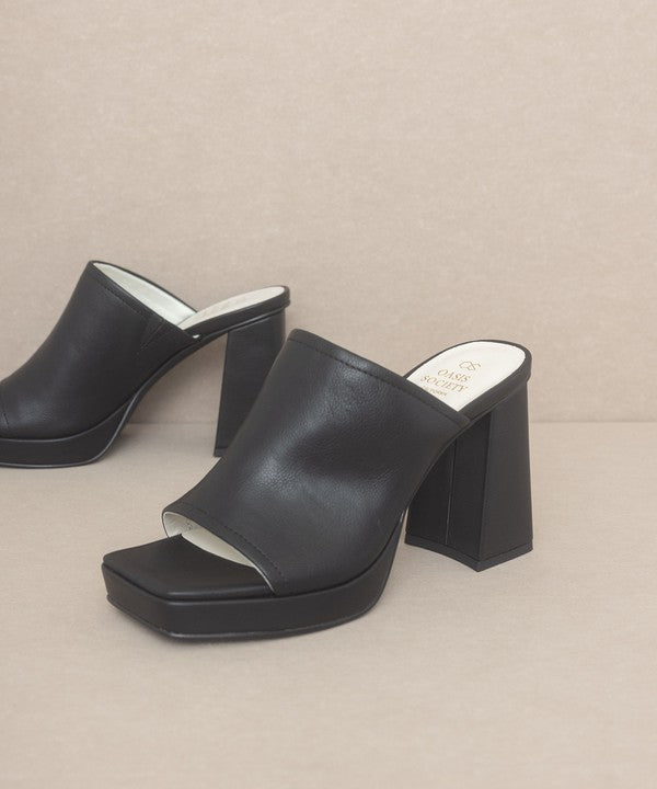 OASIS SOCIETY Vivienne - Slip On Platform Heels king-general-store-5710.myshopify.com