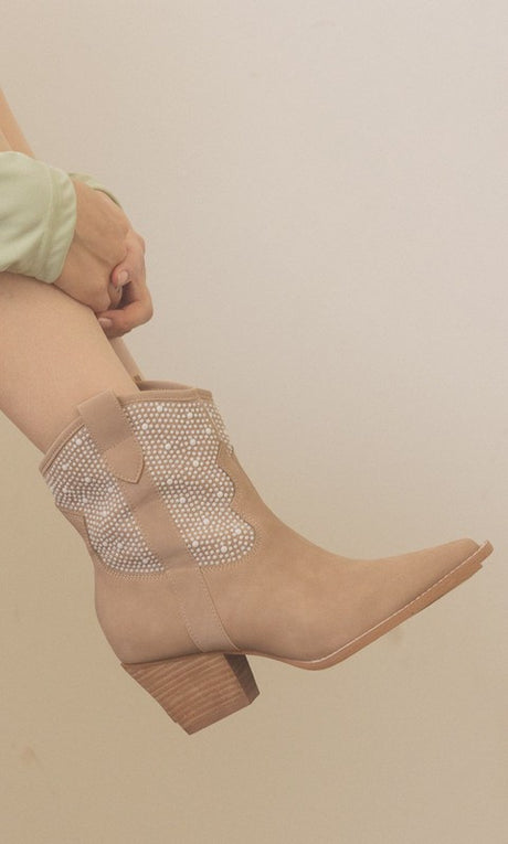 OASIS SOCIETY Cannes - Pearl Studded Western Boots king-general-store-5710.myshopify.com