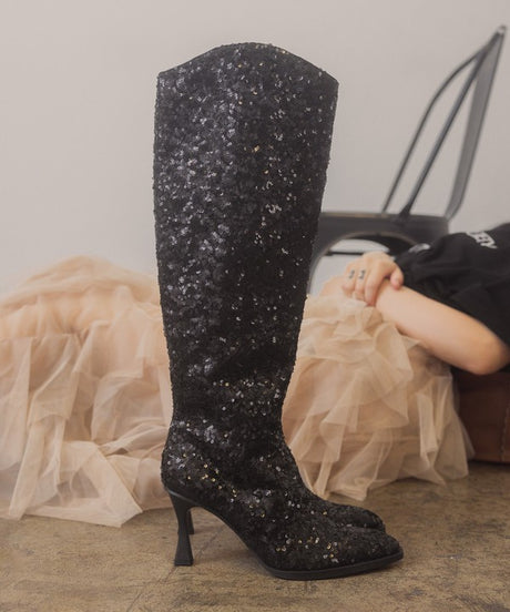 OASIS SOCIETY Jewel - Knee High Sequin Boots king-general-store-5710.myshopify.com