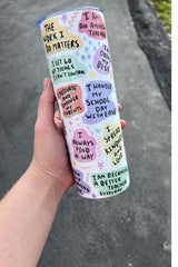 Teacher Daily Affirmation Tumbler king-general-store-5710.myshopify.com