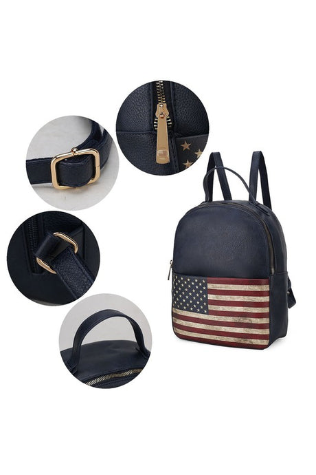 MKF Collection Briella FLAG Backpack by Mia K king-general-store-5710.myshopify.com