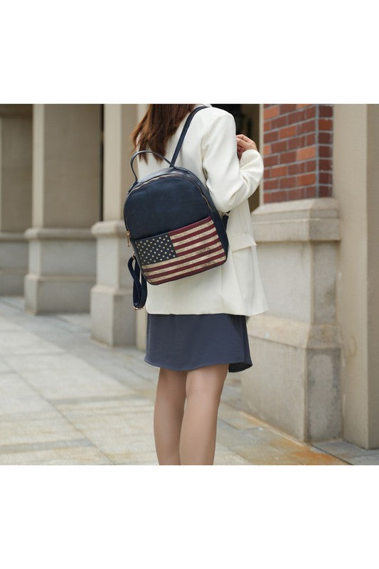 MKF Collection Briella FLAG Backpack by Mia K king-general-store-5710.myshopify.com