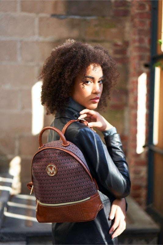 MKF Collection Denice Signature Backpack by Mia K king-general-store-5710.myshopify.com