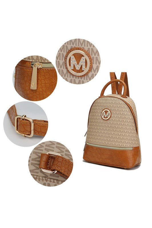 MKF Collection Denice Signature Backpack by Mia K king-general-store-5710.myshopify.com