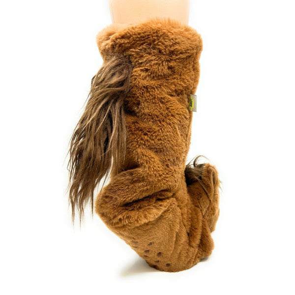 Horse Play - Women's Plush Animal Slipper Socks king-general-store-5710.myshopify.com