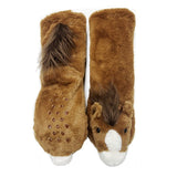 Horse Play - Women's Plush Animal Slipper Socks king-general-store-5710.myshopify.com